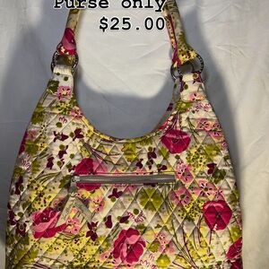 Floral Quilted Shoulder Bag